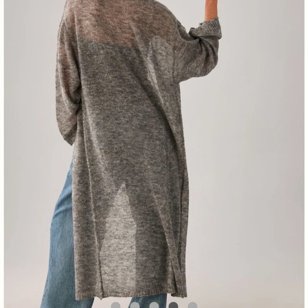 Anthropologie Lightweight Duster Kimono - Grey - One Size - Picture 2 of 8